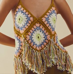 Free People Summer of Love Halter Top Size L